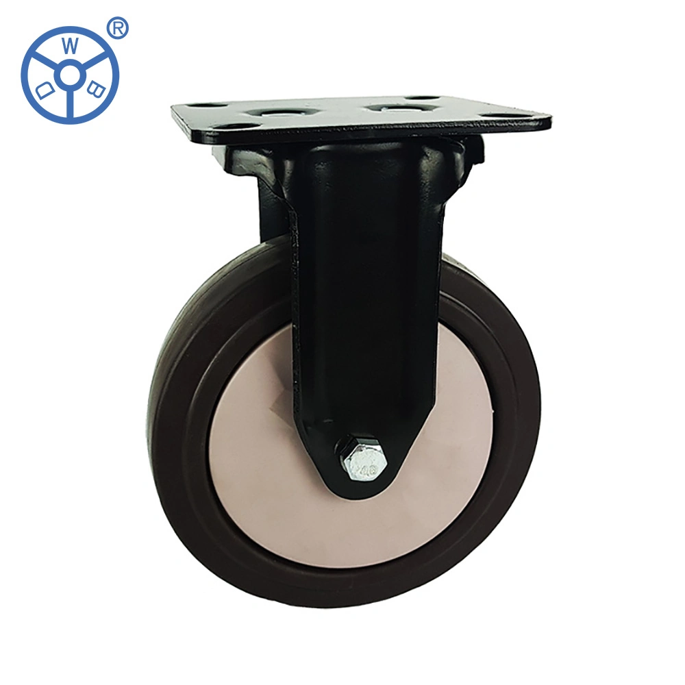 Brown TPR roda pivotante 6 Polegada macios para Equipamentos Médicos