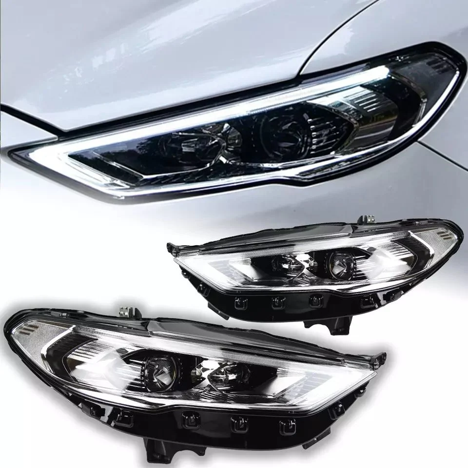 Phares de voiture pour phare de la lentille du projecteur Ford Fusion 2017-2020 Mondeo La Tête de Lampe de signal feux à LED DRL Accessoires automobile