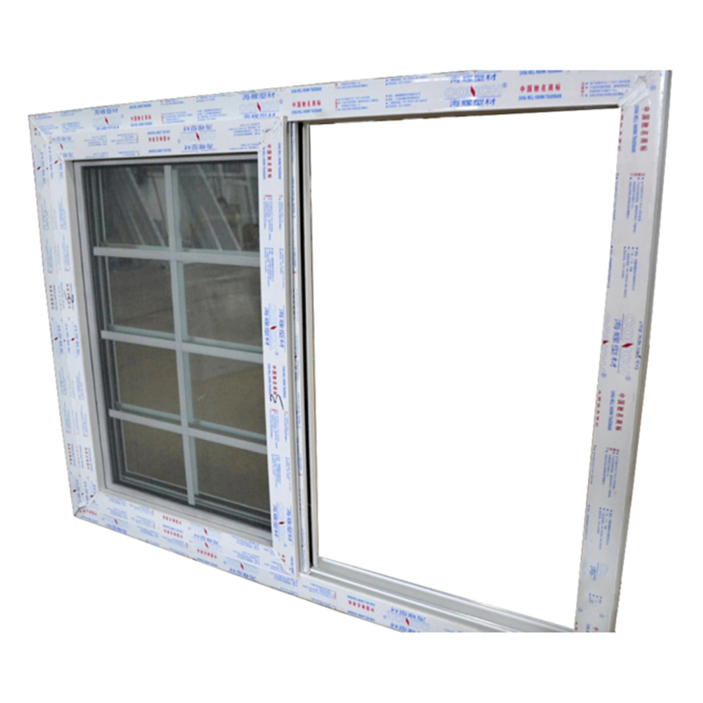 Home Security Hurricane Impact Double Glazed PVC Profile UPVC Windows and Doors Frame Glass Plastic UPVC PVC Sliding Window