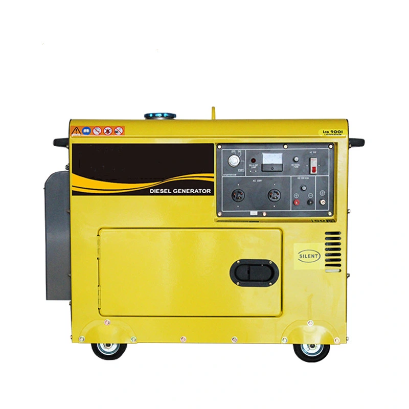 Fr 220V/380V 230V/400V AC Single Phase 7kVA Silent Type Diesel Generator for Home Use