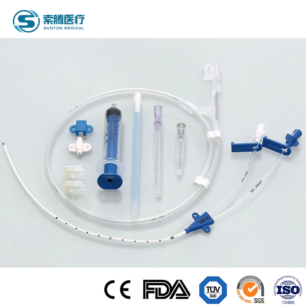 Sunton Antimicrobial Central Venous Catheter CVC Kits China Sterile Central Venous Catheter Kit Factory Medical Grade Central Venous Catheter Kit