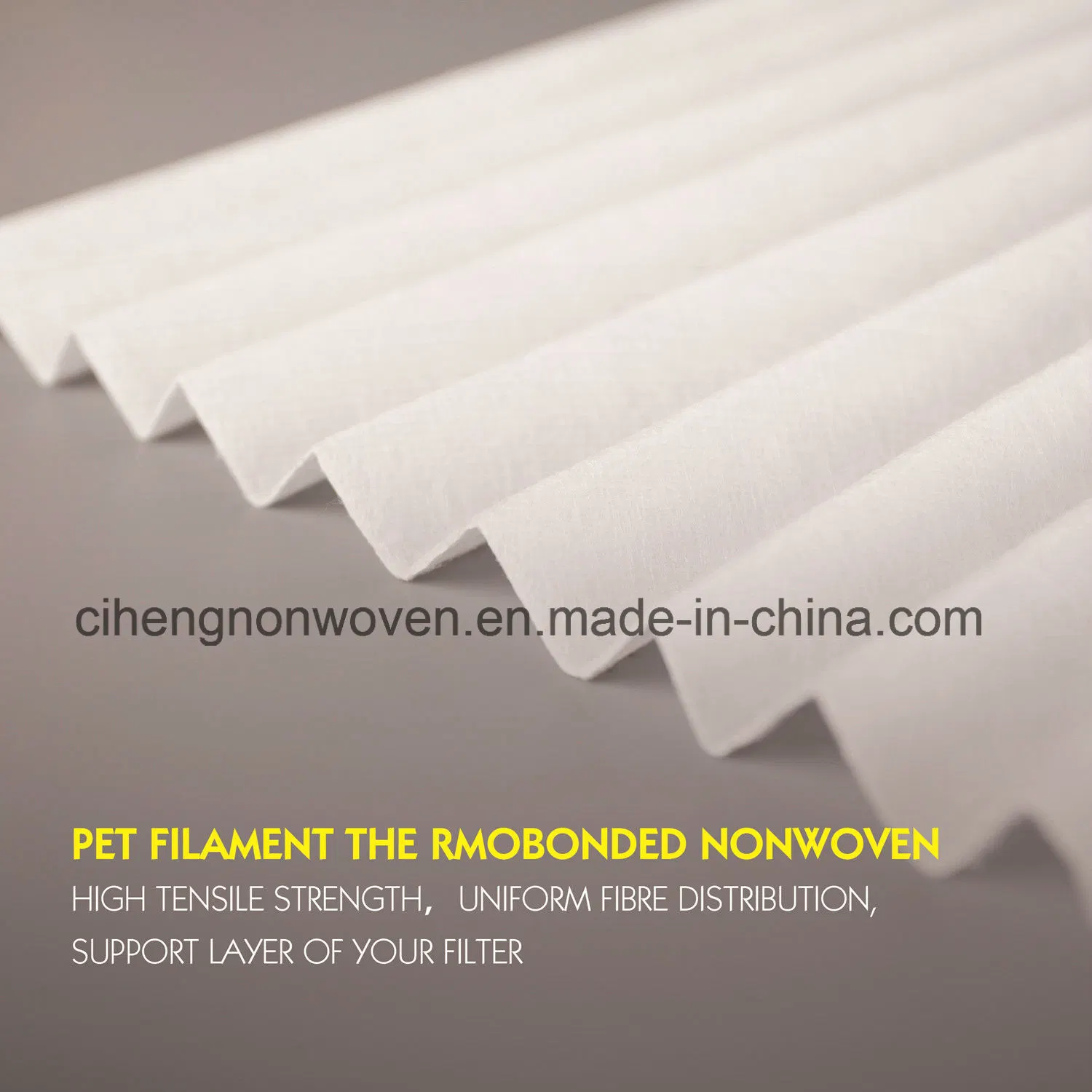 Filter Media Polyester Backbone Material Pet Filament Nonwoven Fabric