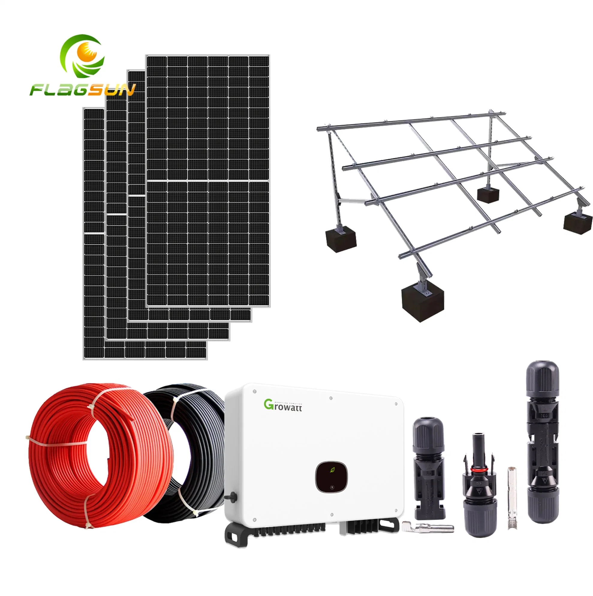 PV Power Solution 3MW 4MW 5mwon Grid Solar System Price 5000kw Solar Panels Unit