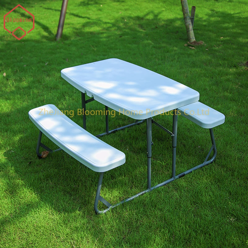 Outdoor Furniture Garden Set Children Camping Picnic Plastic Folding Table and Bench for Kids