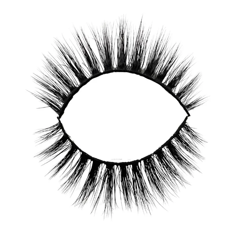 Natural Long Thick Criss Cross Synthetic Hair Hand Made False Eyelashes 3D Silk Lashess for 25mm