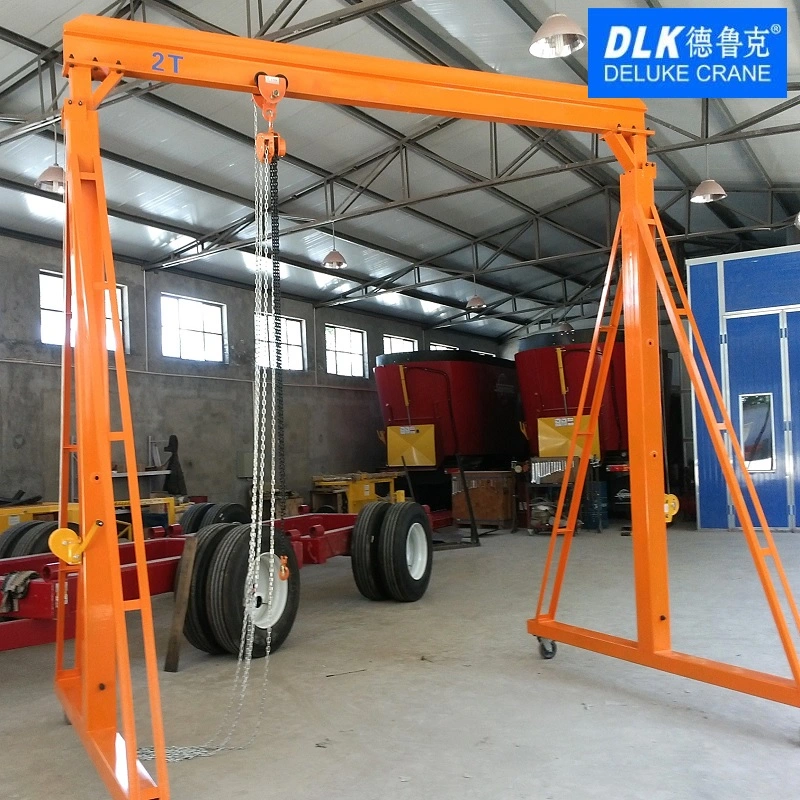 Adjustable Light Duty Portable Single Girder Electric Mobile Gantry Crane Lifting Equipment