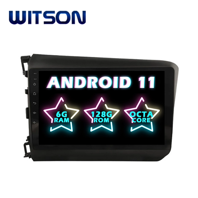 Android Android Witson 11 Voiture système multimédia pour Honda Civic (LHD) 2012-2015 4 Go de RAM 64 Go de mémoire Flash grand écran dans la voiture lecteur de DVD