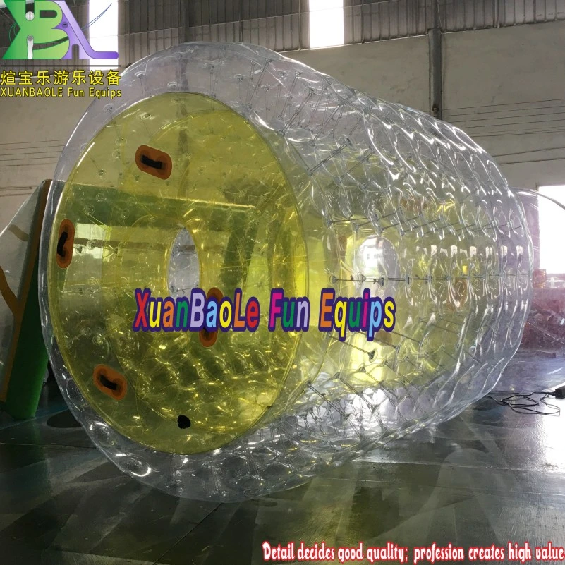 Human Size Inflatable Rolling Cyline Tube Zorb Roller Ball Inflatable Water Walking Roller Ball for Sale