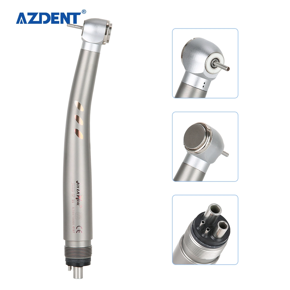 Azdent Dental E-Generator Shadowless Ring LED High Speed Ceramic Bearing Handpiece 2/4 Holes