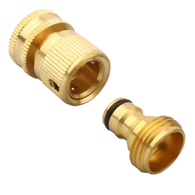 Coupling Plugs Plastic Copper Connector Water Pipes Quick Connect Pipe