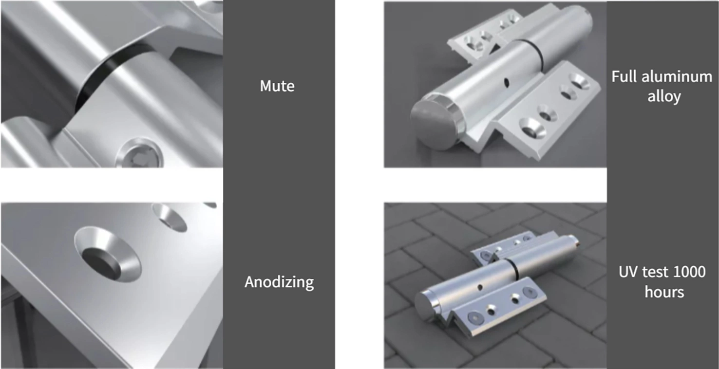 Aluminium Extrusion Scharnierbeschläge für Fenster und Türen