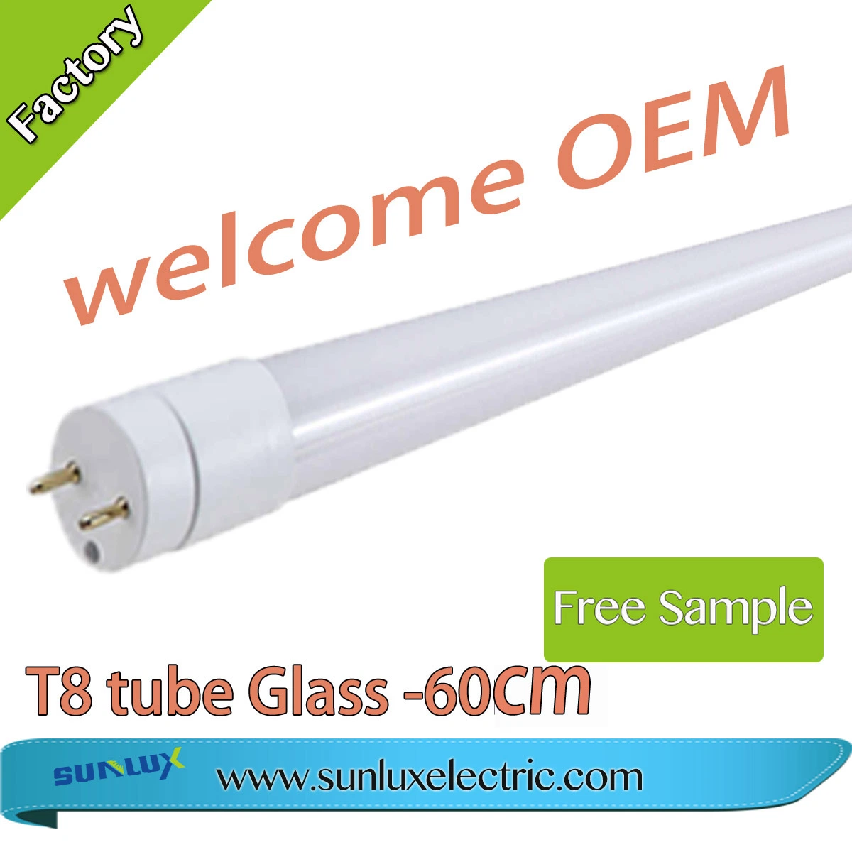 China Glass Tube T8 LED Tube Light 18W 1600lm 3000-6500K IC Driver IP20 G13 320degree with CE Approved