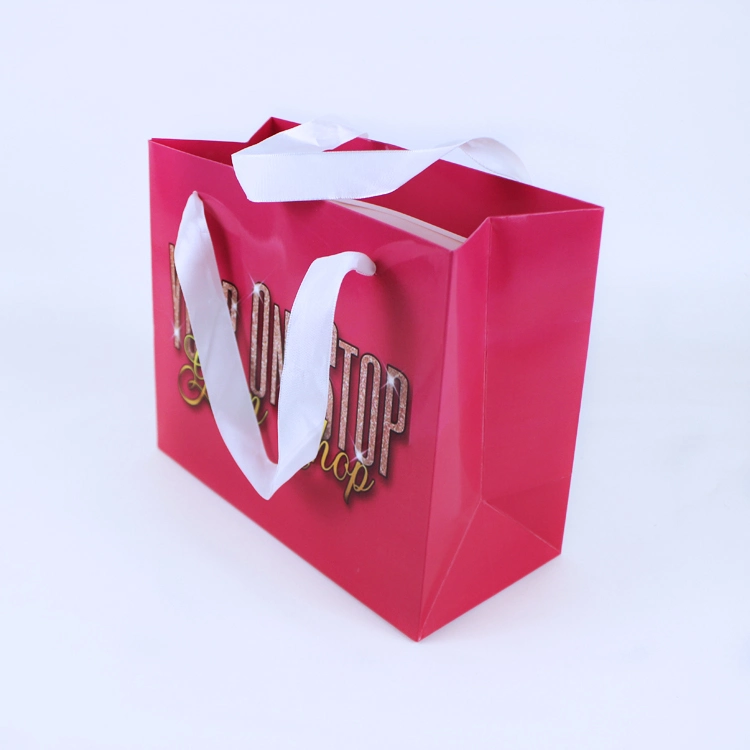 Personalised Paper Bags Large Wedding Packaging Gift Bags with Handle