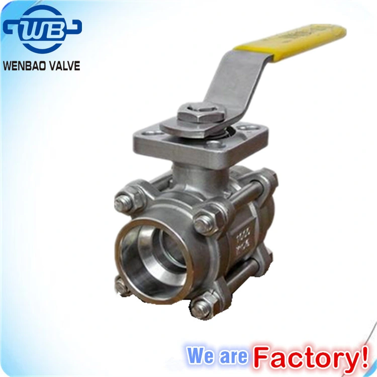 3PC Stainless Steel Quick Installed Butt/Socket Weld Ball Valve (BW)