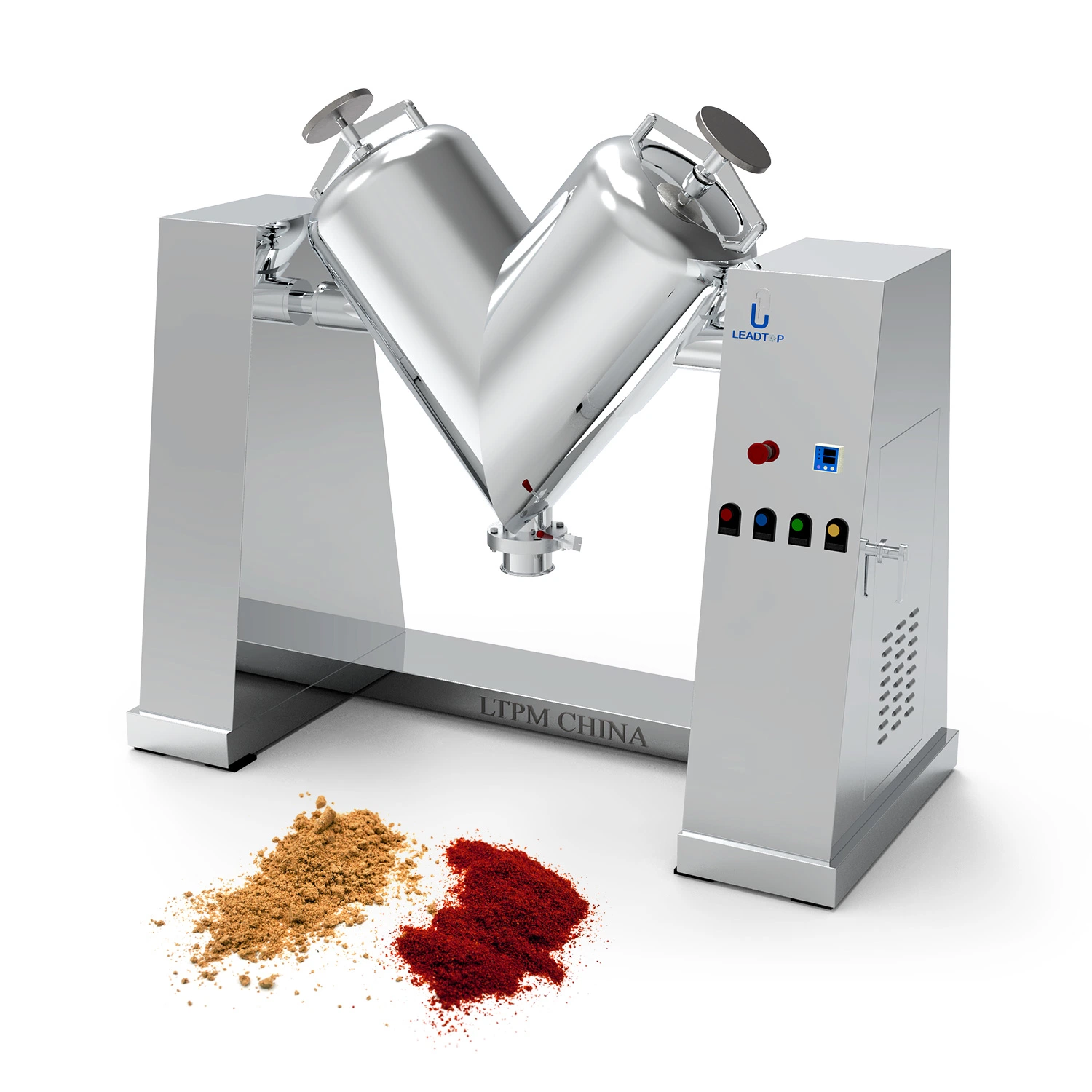 Food Powder Flour Granule V Type Mixer Blender Chemical Powder Mixing Machine