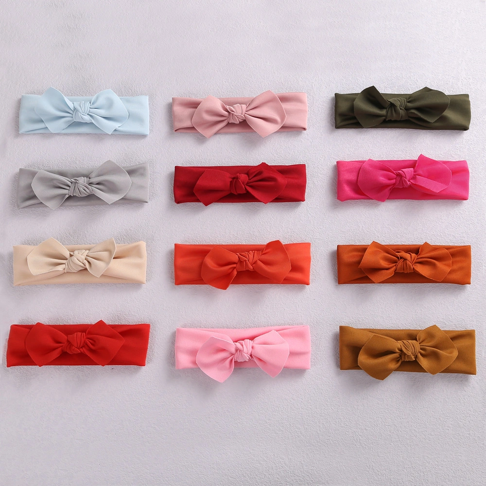 Children's Hair Cofortable Cotton Head Hoop Bow Baby Hair Band Wholesale/Supplier Woolen Headscarf