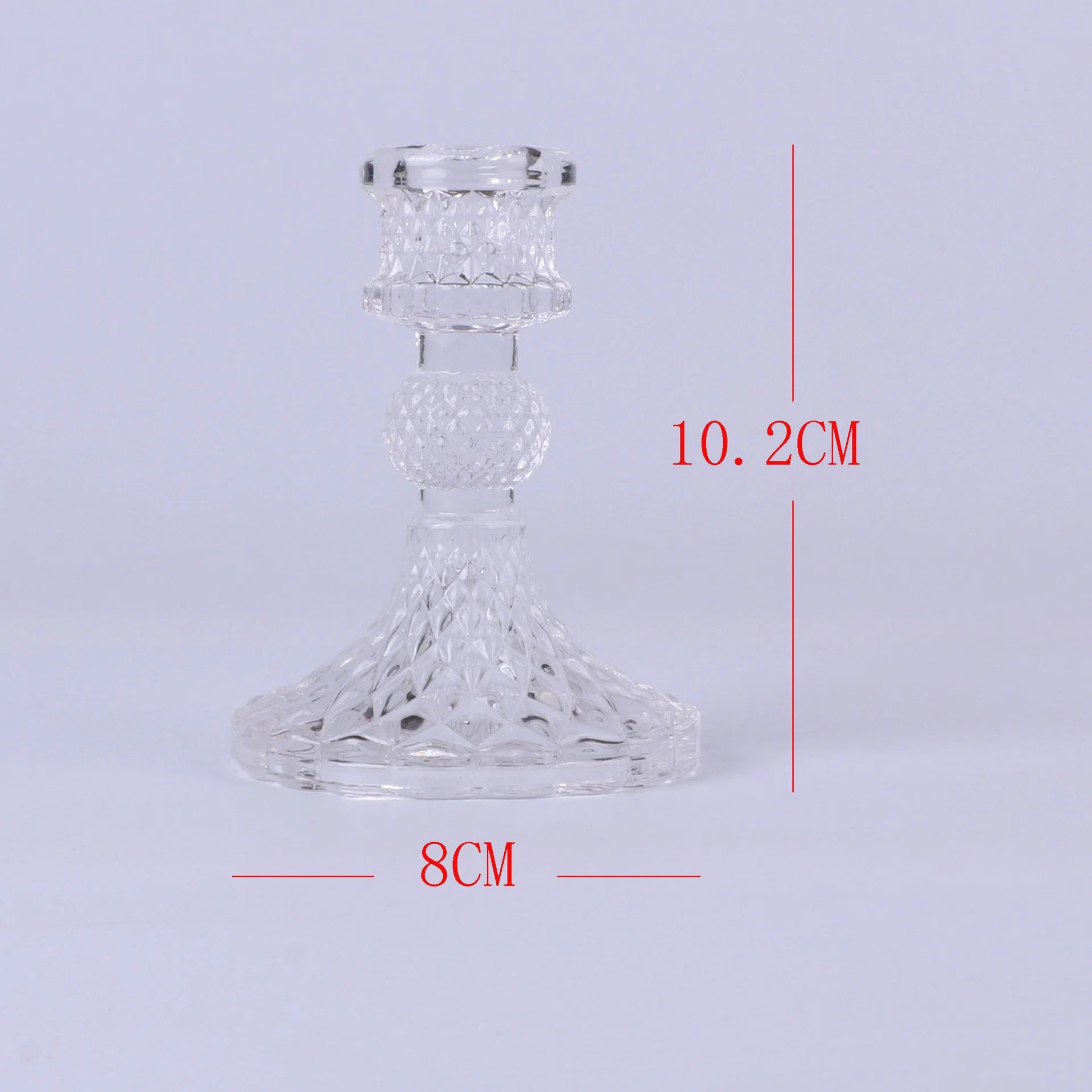 Suporte para velas de vidro cristal castiçal de vidro pequenos portáteis