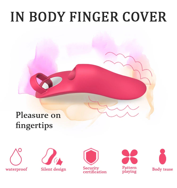 Finger Vibration Sleeve Sex Toys Klitoris Stimulation Pinsel Vibrierenden Finger Vibrator für Massage mit G-Punkt-Armstulpe