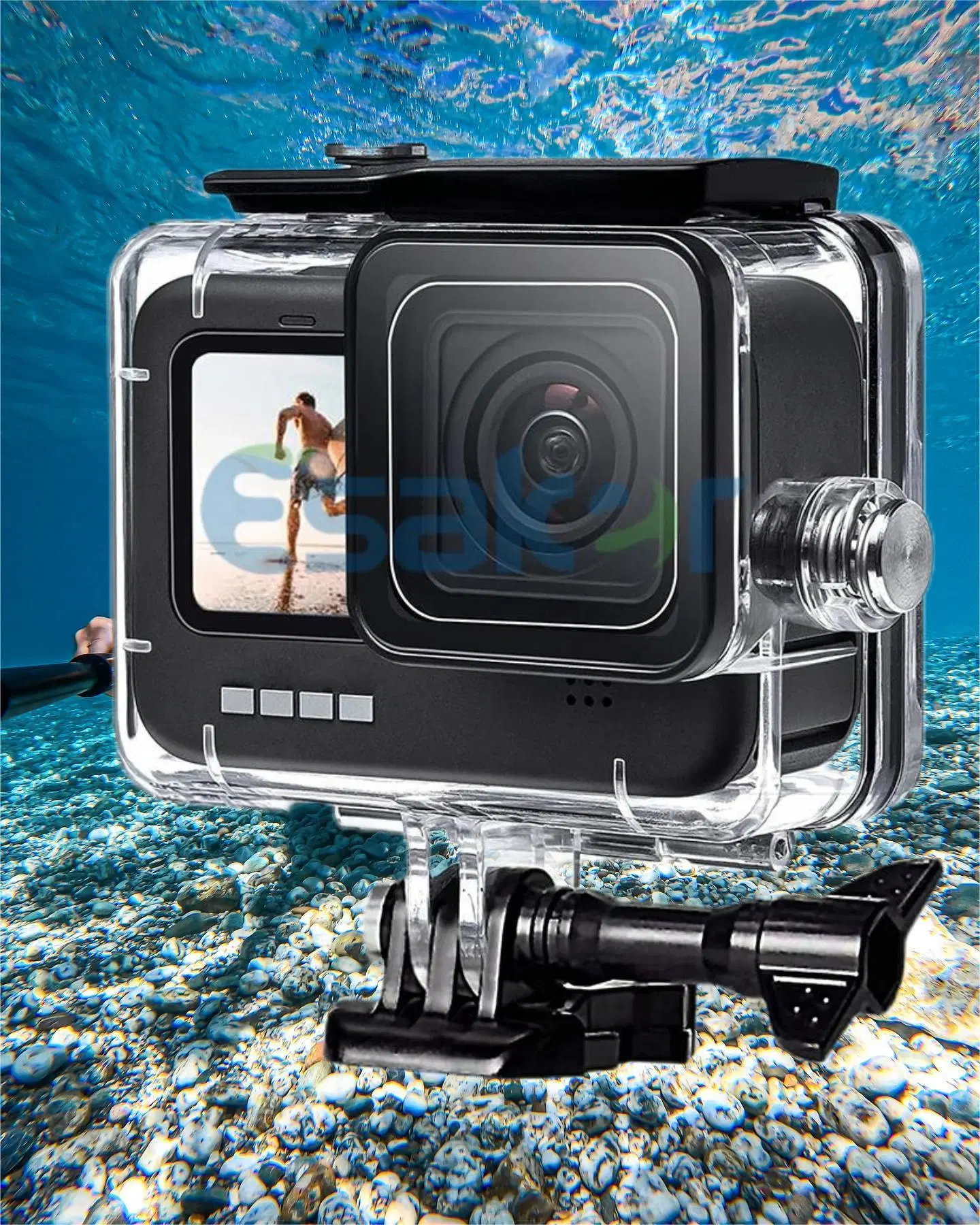 Carcasa resistente al agua para GoPro Hero 12 11 Black/Hero 10 Black/Hero 9 Black, funda protectora para buceo submarino para Go PRO Hero11/Hero10/Hero9 Action Camer