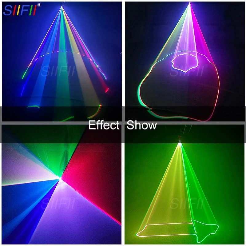 Luz laser de digitalização a cores de iluminação de fase