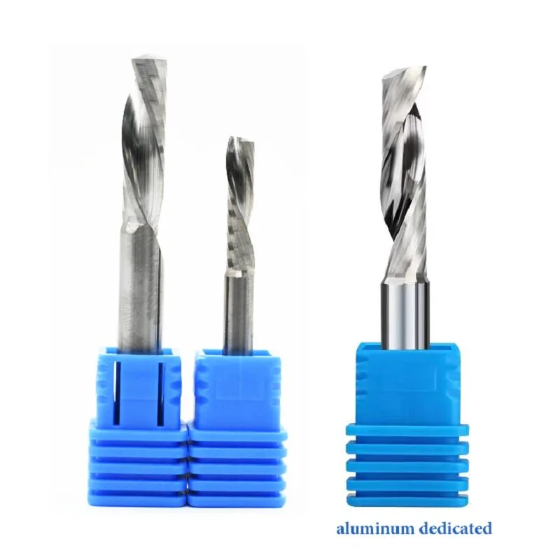 CNC Carbide 1 Flute Spiral Milling Cutter Sm Single Flute End Mill for Acrylic Aluminum Wood Cut Router Bit Single Edge Endmill