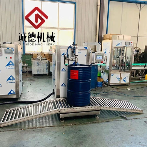 200L Steel Drum Lid Opening Filling Sealing Fully Automatic Filling Machine for Chemicals