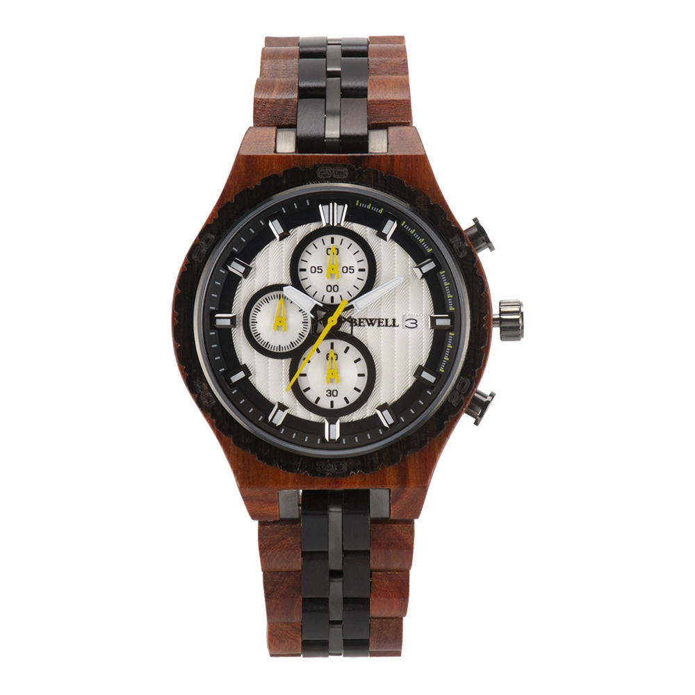 Bewelll Design High quality/High cost performance  Chronograph Wooden Watch