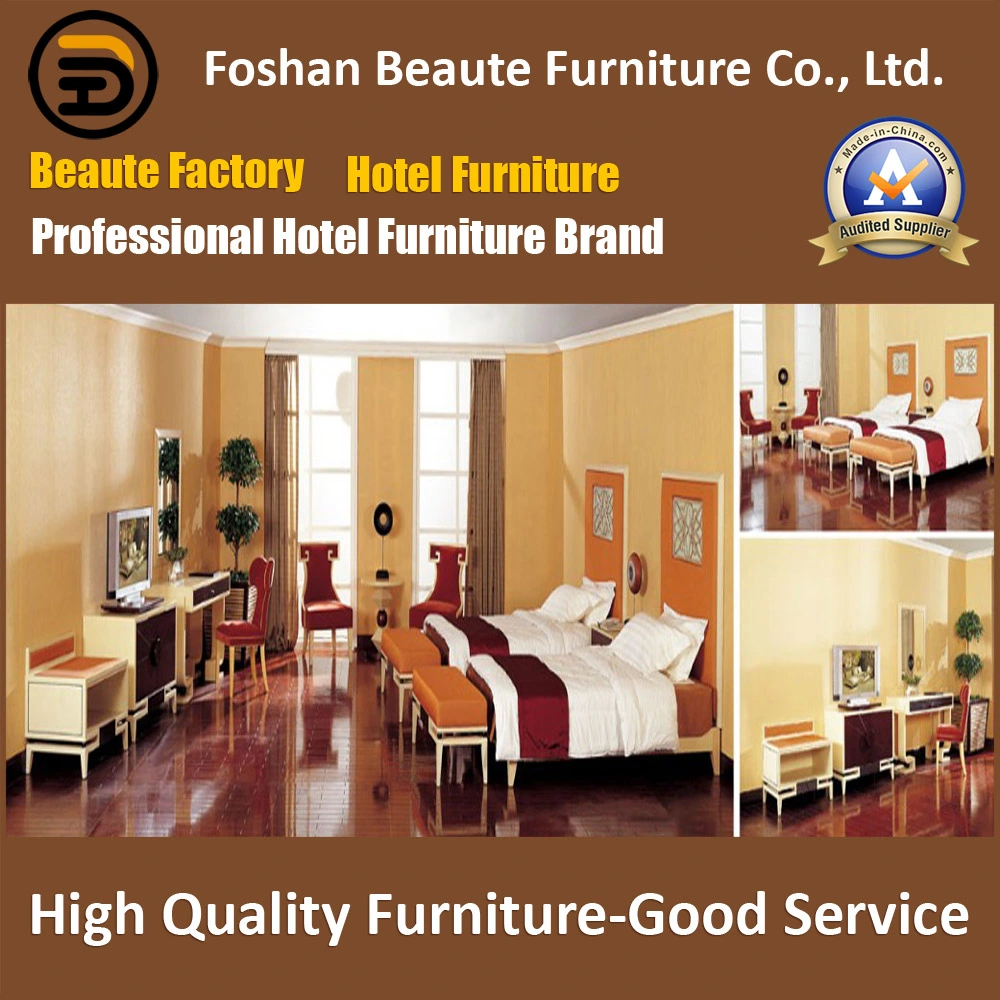 Chinese Foshan Customized Wooden Standard Double Hotel Bedroom Furniture Manufacturer