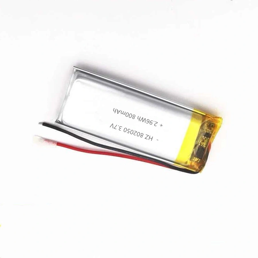 Factory Lipo 3.7V 800mAh Rechargeable Lipo Battery 802050 for Smartwatch