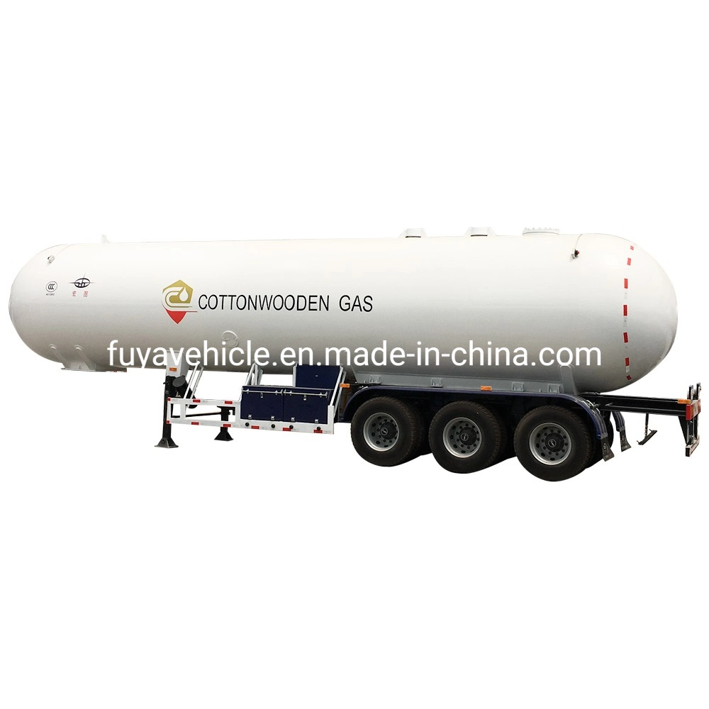 DPR Standard 3 Achse 15000 Gallonen 60m3 30 Tonnen 60000 Liter LPG Tank Lieferwagen