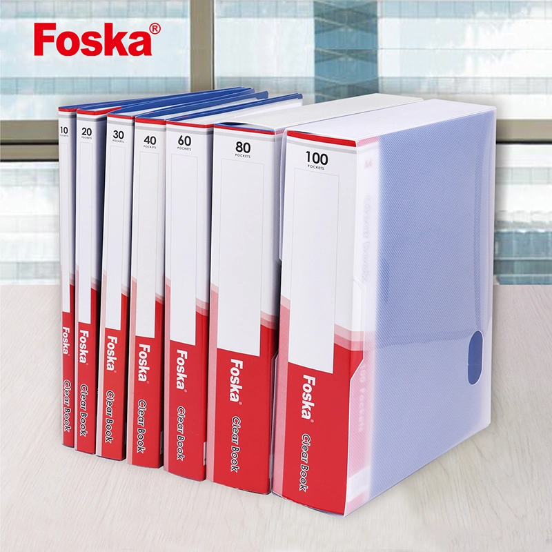 Foska Stationery Office School Medium Quality A4 Clear Book