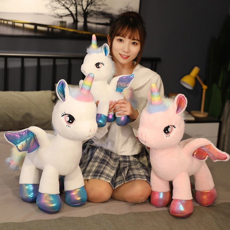 Creativity Unicorn Rainbow Horse Stuffed Toys Inflatable Animal Toys