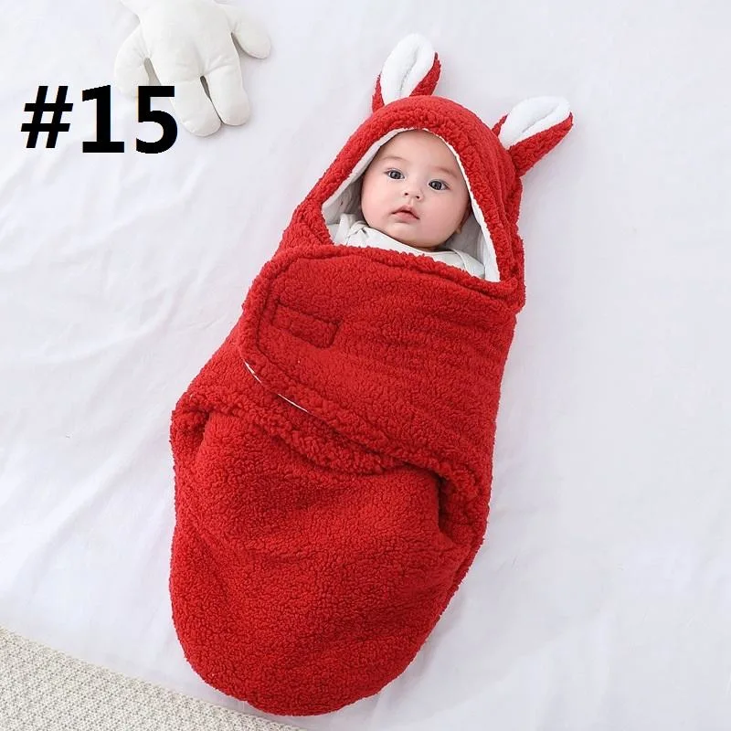 Baby Swaddle Blankets Custom Winter Boys and Girls Baby Sleeping Sacks Coral Fleece Newborn Baby Sleeping Bags