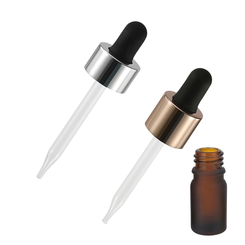 Aluminum Medicine Dropper Bottle Cap with Plastic Pipette