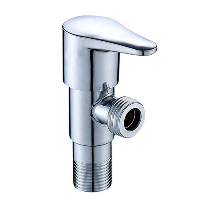 Factory 1/2 SUS 304 Stainless Steel Brass Faucet Angle Cock Valve for Toilet Stop Cock Angle Valve