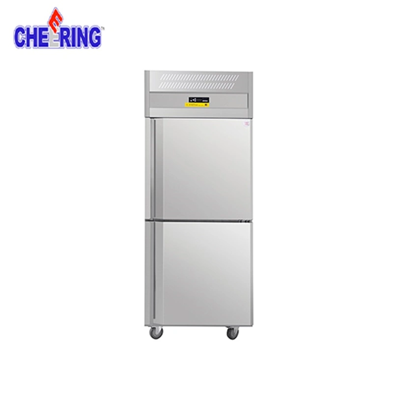 Refrigerador de refrigerador de aço inoxidável comercial vertical do restaurante/hotel