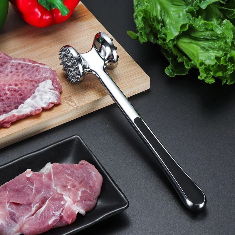 Cuisine Gargets acier inoxydable Double face marteau à viande Outils pour jarretelle à viande