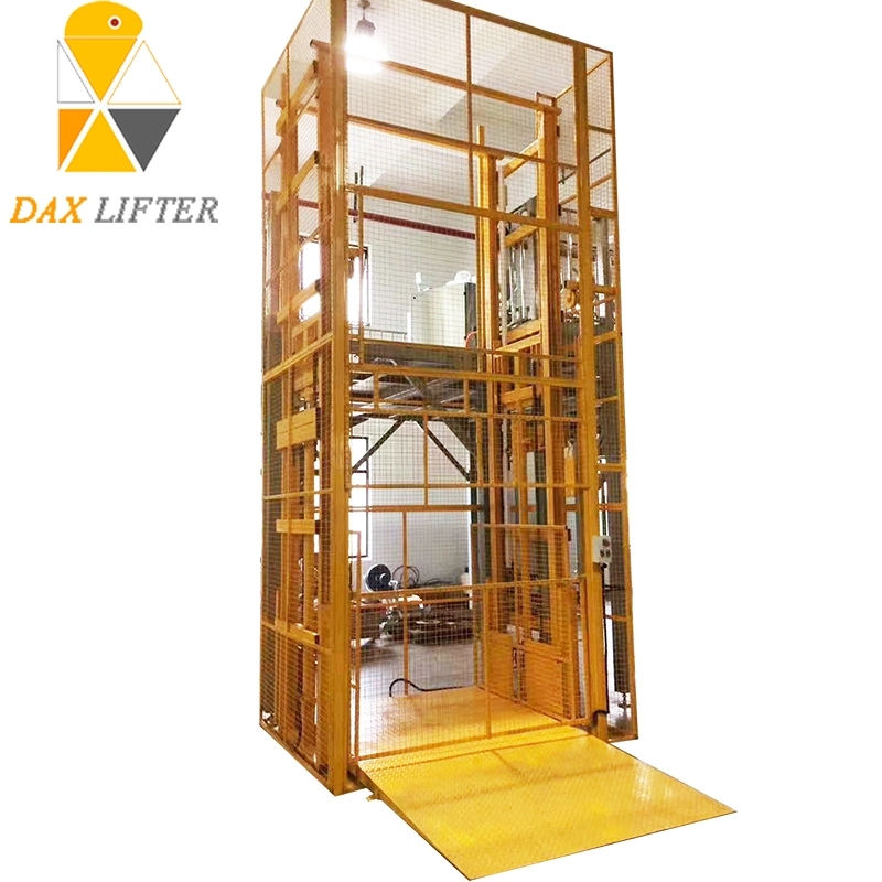 China 2ton 4m bis 6m Customized Hydraulische Cargo Lift für Lager