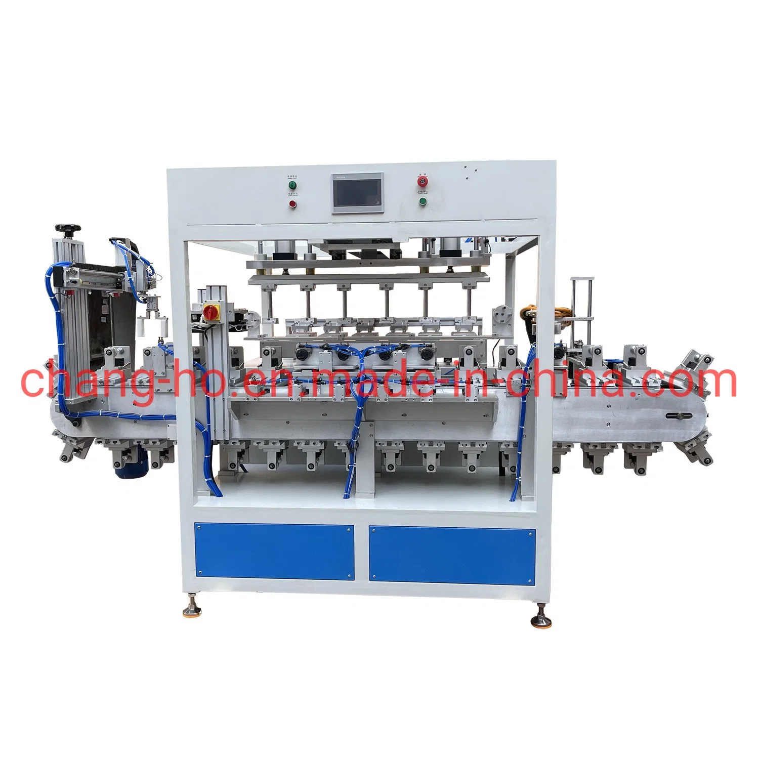 Automatic 6 Color Tank Chain Pad Printing Machine