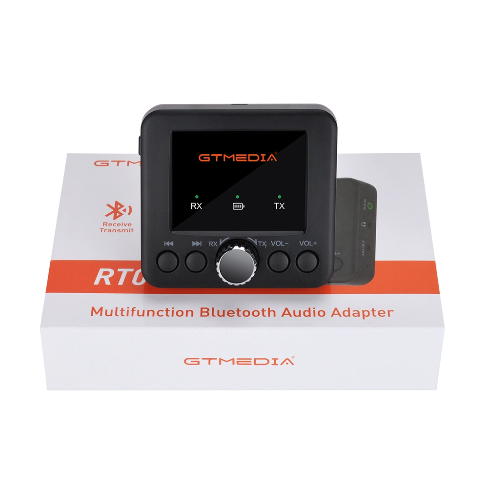 Gtmedia rt05 Bt5.0 Transmetteur FM sans fil avec port USB double chargeur rapide de la musique MP3 Player Bass Tre Booster