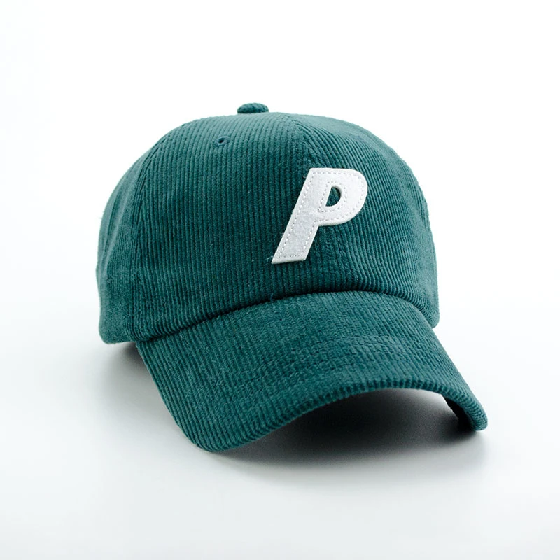 Popular Corduroy Baseball Cap with Patch Embroidery Fashion Sports Golf Cap Promotion Hat