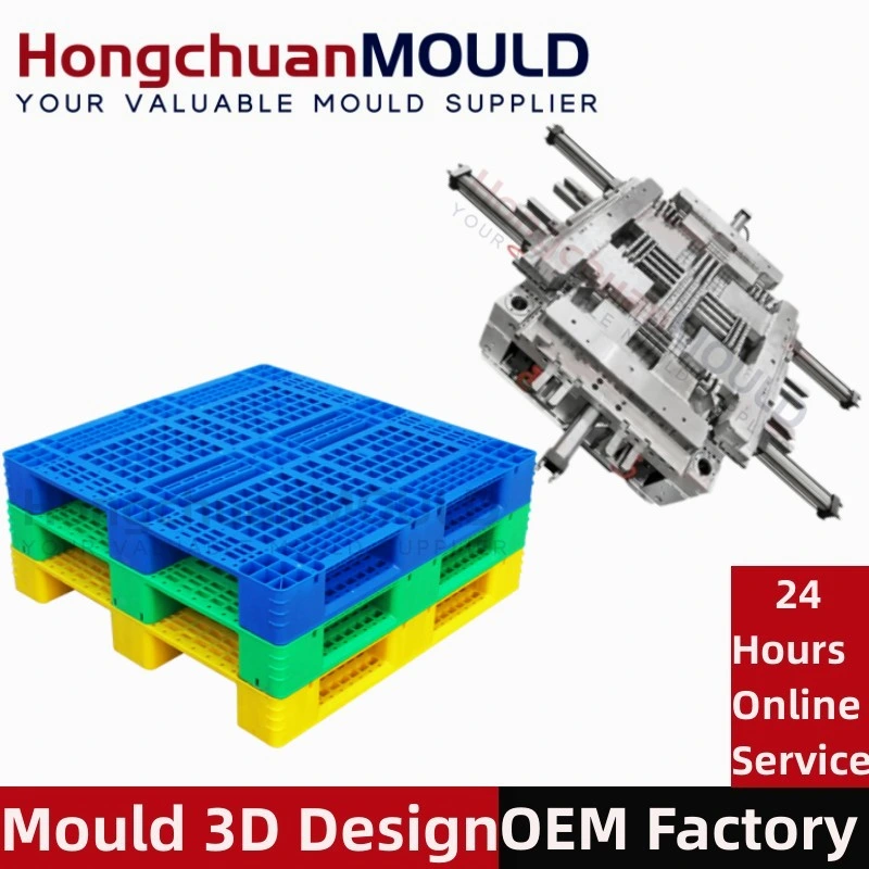 Heavy Duty Euro HDPE Large Stackable Reversible Plastic Pallet Moulds