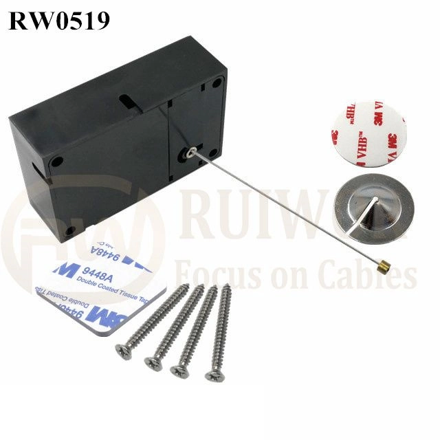 RW0519 Cubóides Anti Theft puxe a caixa com diâmetro de 22mm pegajosa Circular de chapa de metal utilizado na Consumer Electronics Store