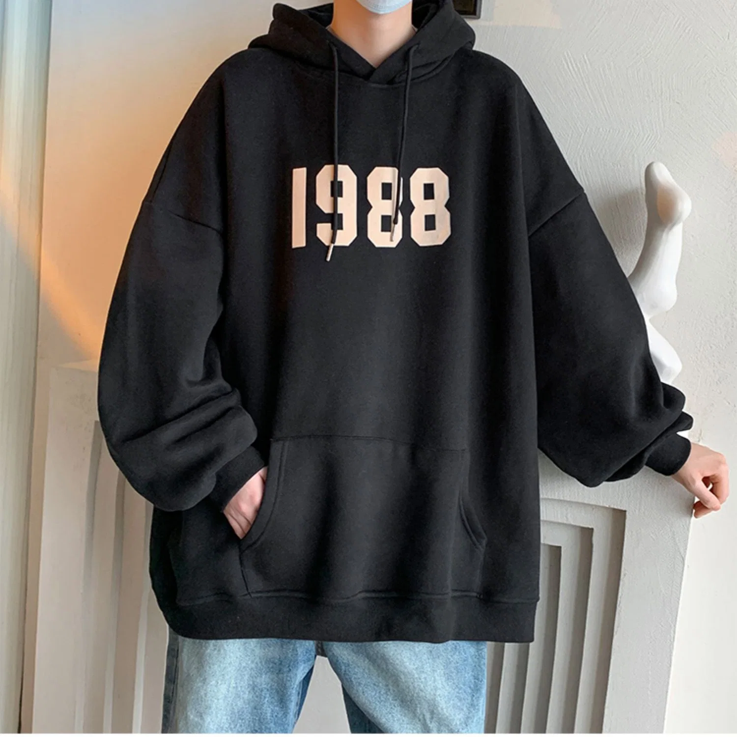 OEM Quality Men Plain Cotton Custom Drop Shoulder Oversized Men Heavyweight Hoodie