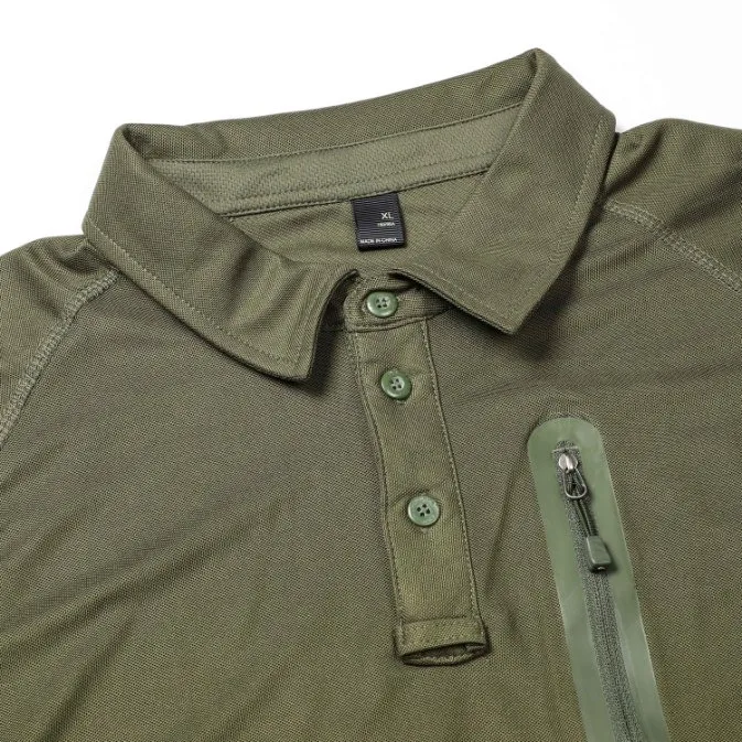 OEM Polyester Cotton Summer Jinteng Plain T Shirt Grey Military style Tactical T-Shirt