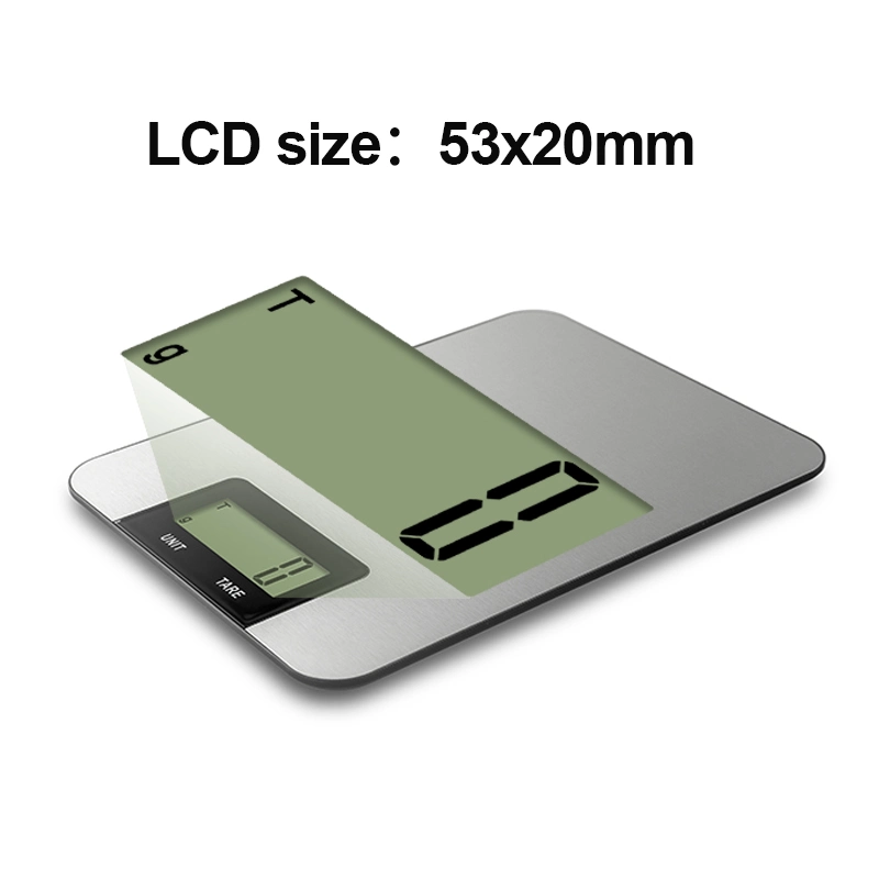 5kg Balança Alimentar LCD Inteligente com Plataforma de Aço Inoxidável