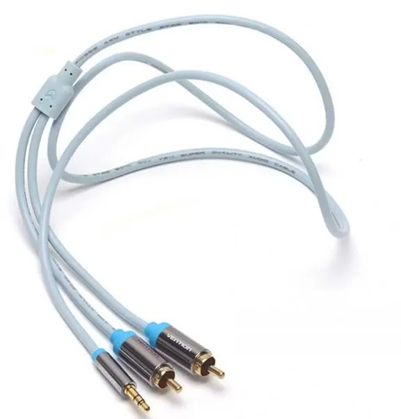 De 3,5 mm estéreo 2m a 2Cable RCA Cable AV buena