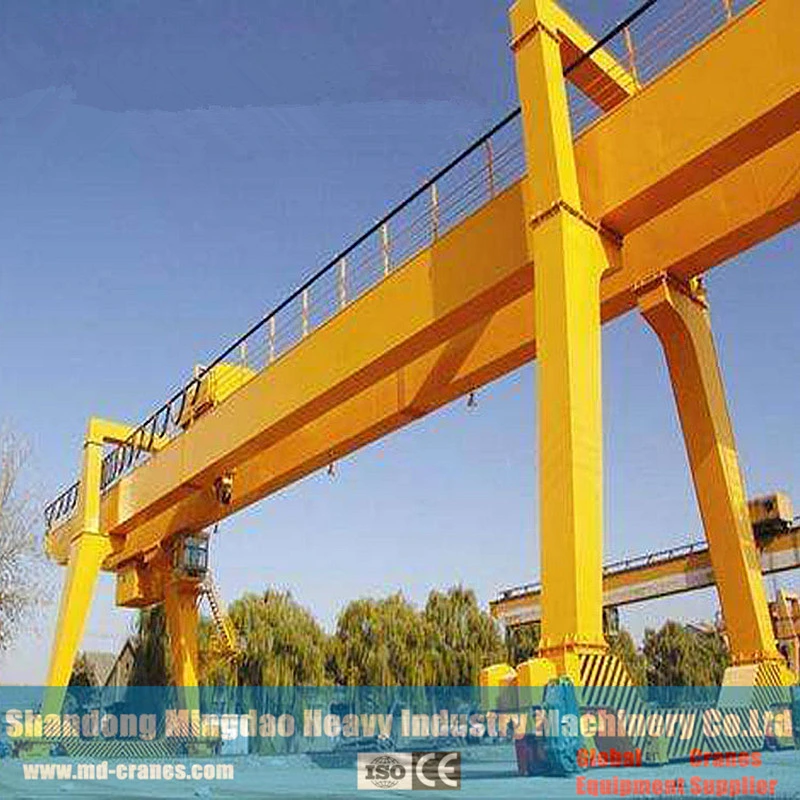 Mobile Electric Trolley Double Beam Lifting Equipment Gantry Cranes