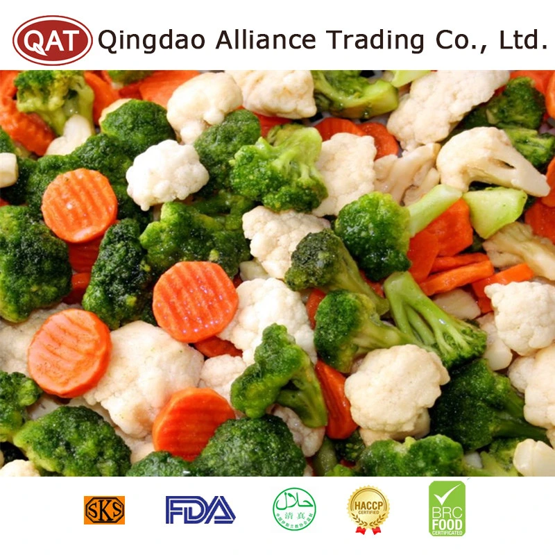 High quality/High cost performance Frozen 4 Ways Mixed Vegetables Including Sweet Corn/Green Peas/Green Beans/Carrot for Exporting