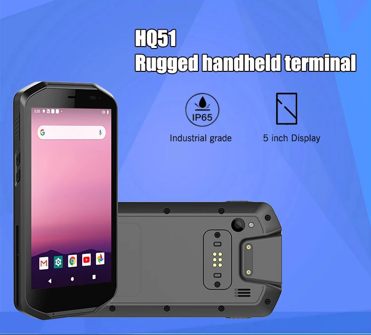 Rugged Barcode Scanner Professional Android 9.0 5 Inch 4G RAM 64G ROM PDA (HQ51)